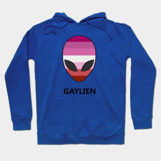 Lesbian Pride Flag Gaylien Hoodie